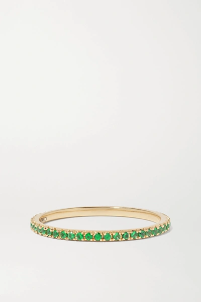 Shop Anita Ko 18-karat Gold Emerald Ring