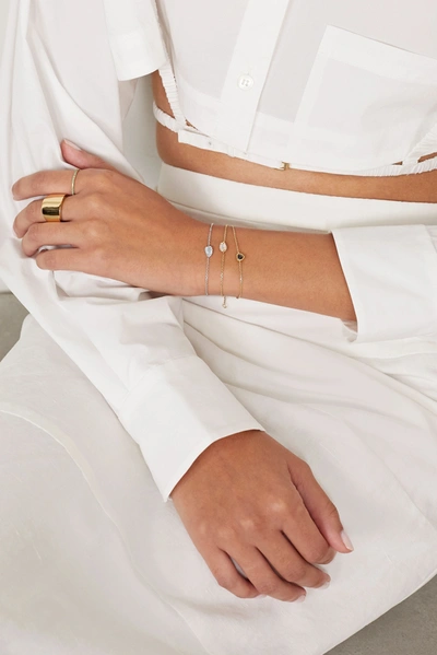 Shop Anita Ko Palm Leaf 18-karat White Gold Diamond Bracelet