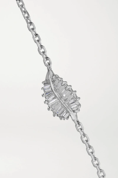 Shop Anita Ko Palm Leaf 18-karat White Gold Diamond Bracelet