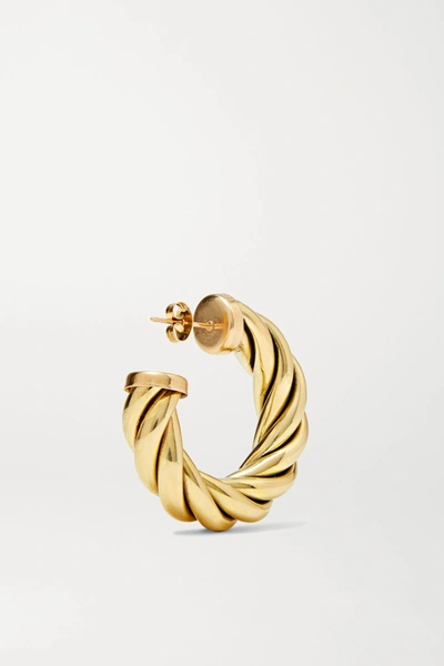 Shop Laura Lombardi Spira Gold-tone Hoop Earrings