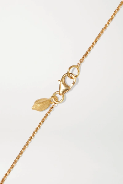 Shop Pippa Small 18-karat Gold Aquamarine Bracelet
