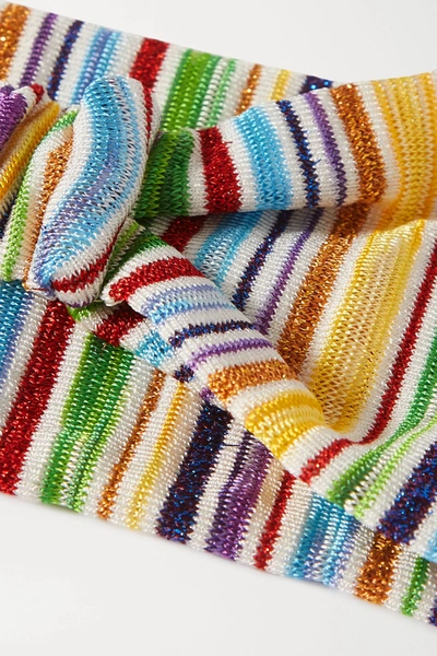 Shop Missoni Crochet-knit Headband In White
