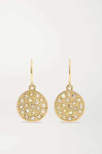 Shop Brooke Gregson Mini Mars 14-karat Gold Diamond Earrings