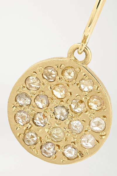 Shop Brooke Gregson Mini Mars 14-karat Gold Diamond Earrings