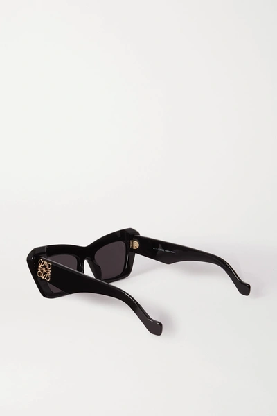 Loewe Oversized Cat-eye Acetate Sunglasses In Black
