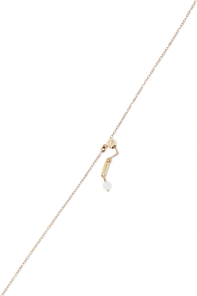 Shop Mizuki 14-karat Gold Pearl Necklace