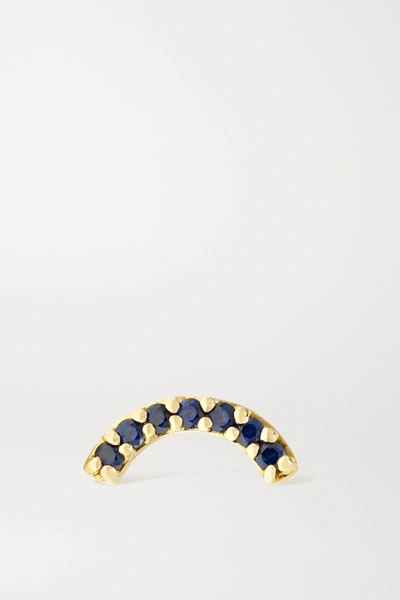 Shop Andrea Fohrman 14-karat Gold Sapphire Earring