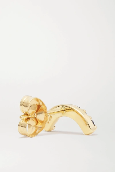 Shop Andrea Fohrman 14-karat Gold Sapphire Earring