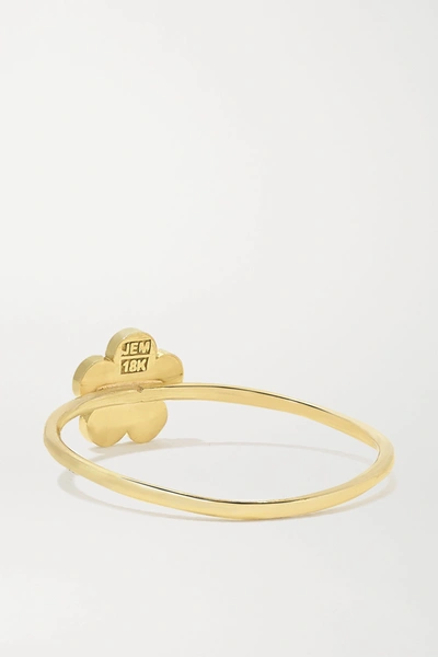 Shop Jennifer Meyer Mini Daisy 18-karat Gold Turquoise Ring