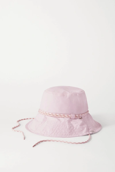Shop Rag & Bone Rope-trimmed Cotton Bucket Hat In Baby Pink