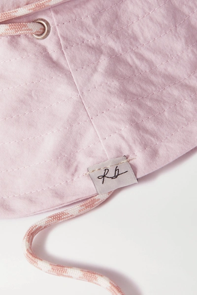 Shop Rag & Bone Rope-trimmed Cotton Bucket Hat In Baby Pink