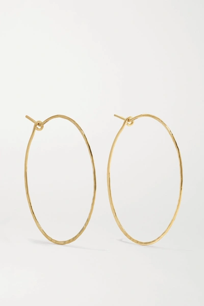 Shop Brooke Gregson 18-karat Rose Gold Hoop Earrings