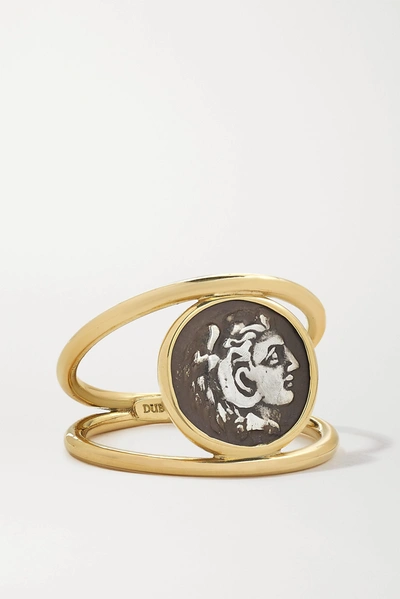 Shop Dubini Alexander The Great 18-karat Gold And Sterling Silver Ring