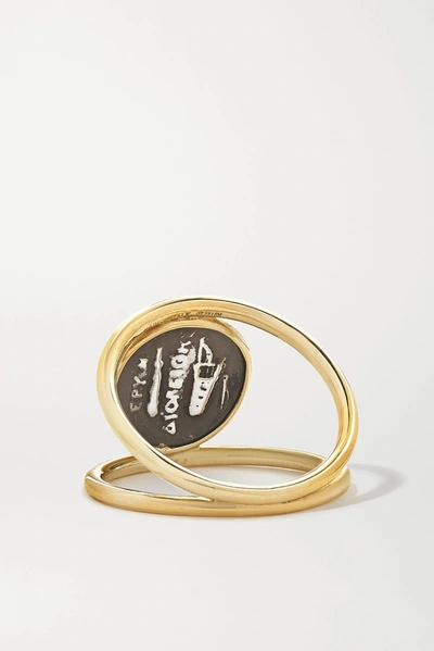 Shop Dubini Alexander The Great 18-karat Gold And Sterling Silver Ring