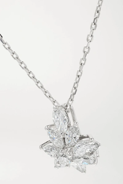 Shop Yeprem 18-karat White Gold Diamond Necklace