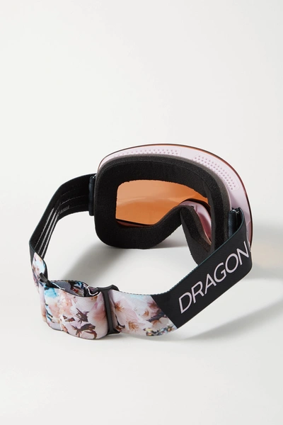 Shop Dragon X1s Mirrored Ski Goggles In Rose Gold