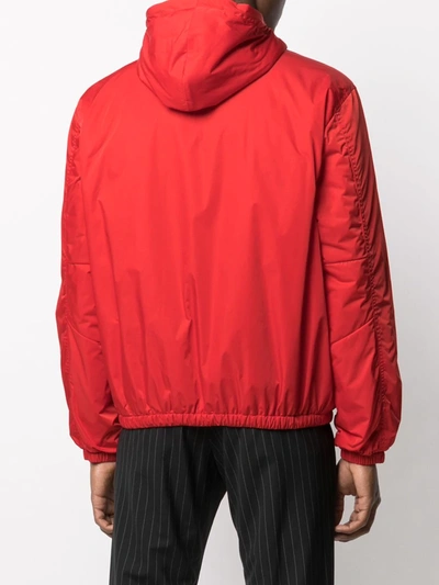 Shop Givenchy Hooded Zip-up Jacket In Red