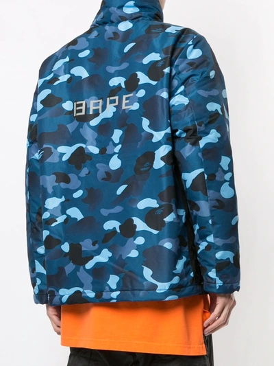 Shop A Bathing Ape Gradation Camouflage-print Jacket In Blue