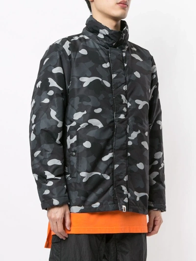 Shop A Bathing Ape Gradation Camouflage-print Jacket In Black