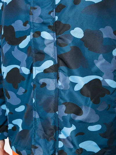 Shop A Bathing Ape Gradation Camouflage-print Jacket In Blue