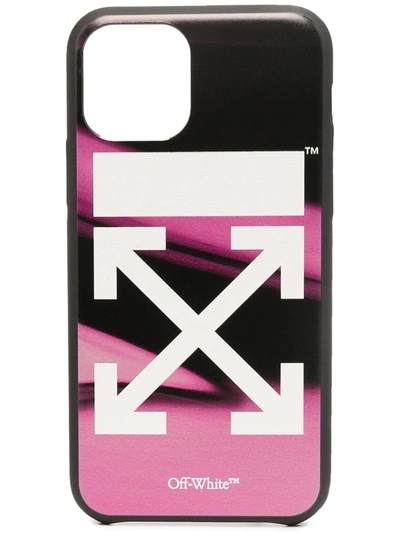 Shop Off-white Arrow Liquid Melt Iphone 11 Pro Cover In Pink