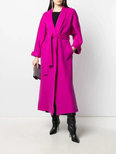 GIANLUCA CAPANNOLO BELTED VIRGIN WOOL-BLEND COAT 