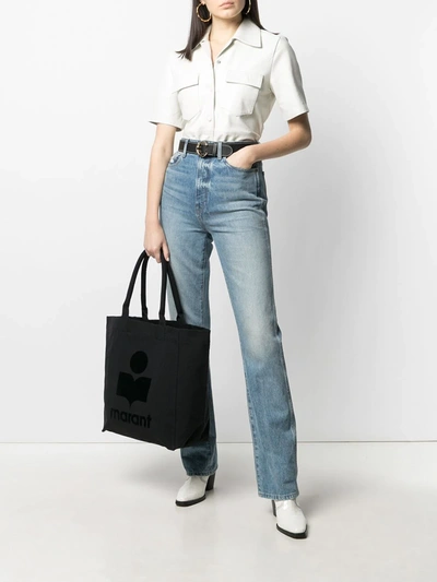 Isabel Marant Yenky Logo-print Tote Bag In Black