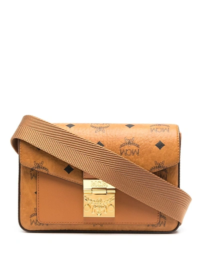 Shop Mcm Patricia Crossbody Bag In Neutrals