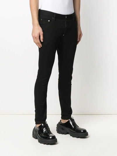 Shop Dsquared2 Low-rise Skinny Jeans In Black