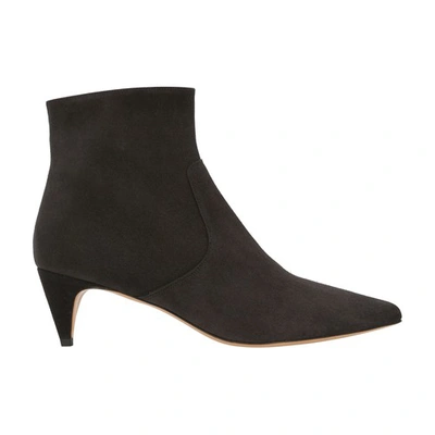 Shop Isabel Marant Derst Heeled Boots In Faded Black
