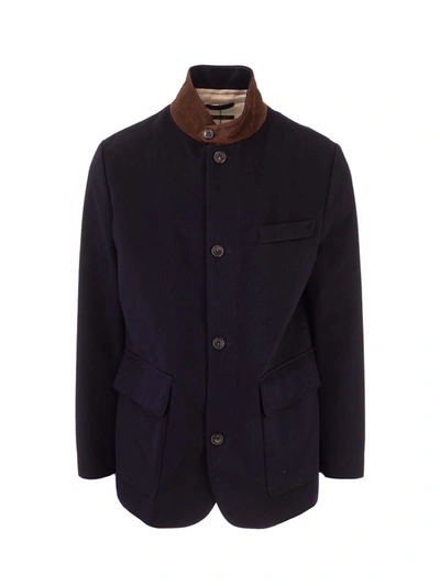 Shop Loro Piana Roadster Coat In Dark Blue