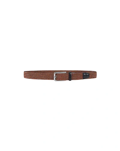 Shop Hugo Boss Belts In Orange