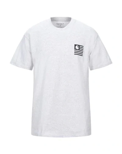 Shop Carhartt T-shirts In Light Grey