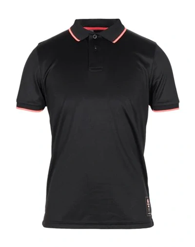 Shop Sundek Man Polo Shirt Black Size L Polyester