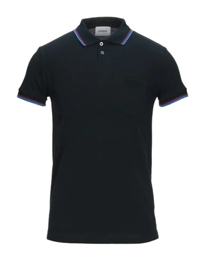 Shop Dondup Polo Shirts In Dark Blue