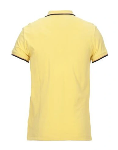 Shop Dondup Polo Shirts In Yellow