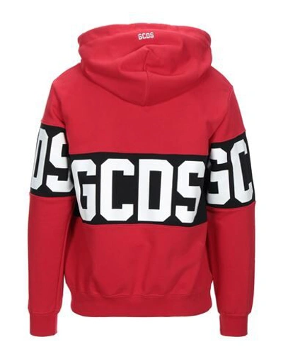 Shop Gcds Man Sweatshirt Red Size Xs Cotton