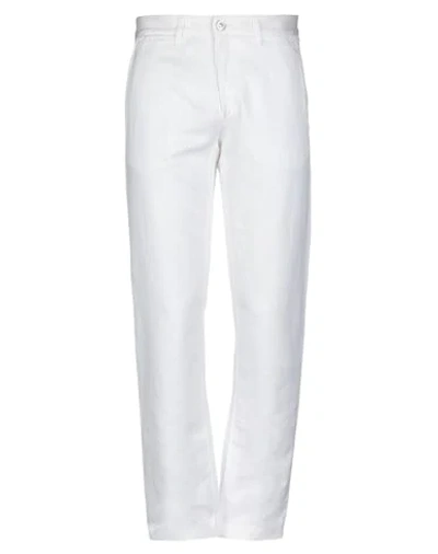 Shop Dirk Bikkembergs Casual Pants In White
