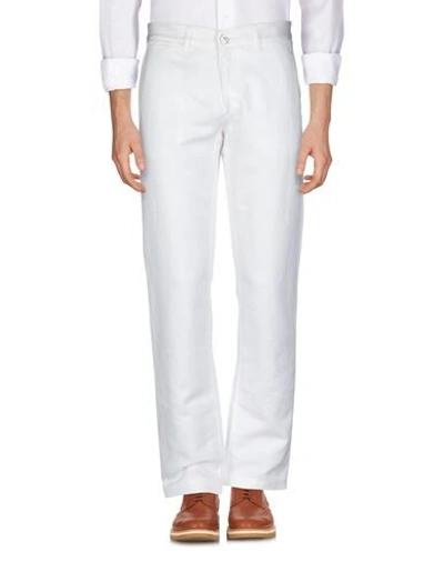 Shop Dirk Bikkembergs Casual Pants In White