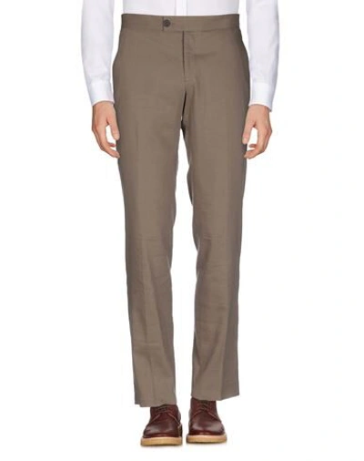 Shop Dirk Bikkembergs Casual Pants In Khaki