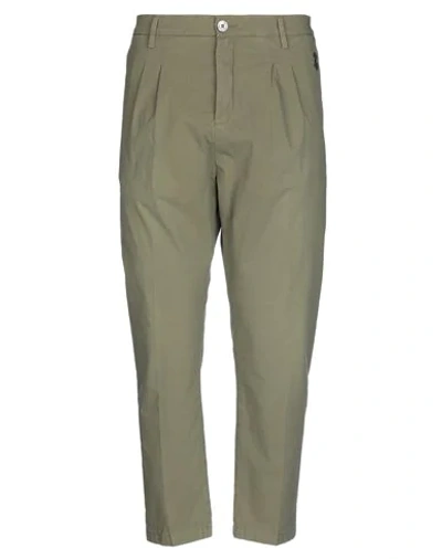 Shop Aglini Pants In Military Green