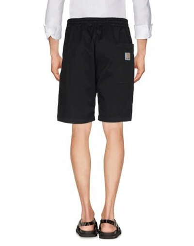 Carhartt Man Shorts & Bermuda Shorts Black Size S Cotton, Elastane In Black