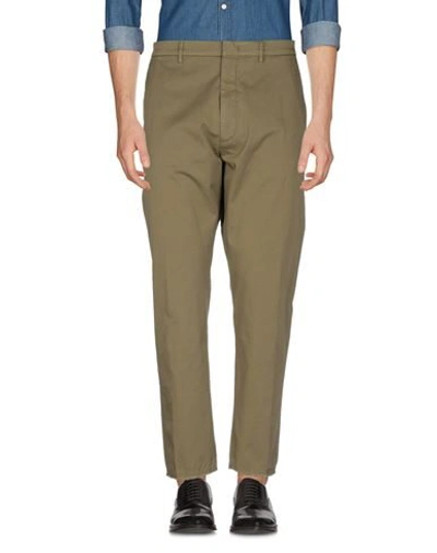 Shop Pence Casual Pants In Military Green