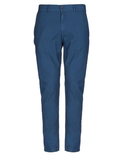 Shop Cruna Man Pants Blue Size 40 Cotton, Linen