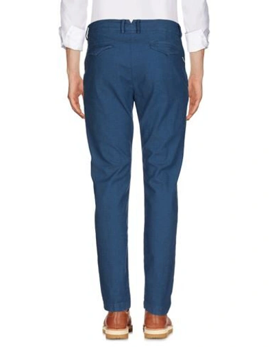 Shop Cruna Man Pants Blue Size 40 Cotton, Linen
