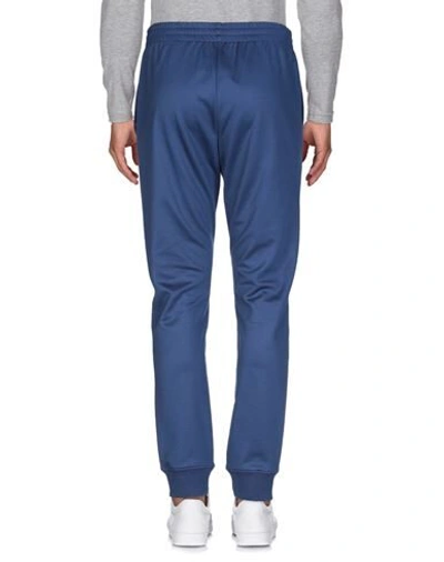 Shop Moschino Man Pants Blue Size 40 Polyester, Cotton, Elastane