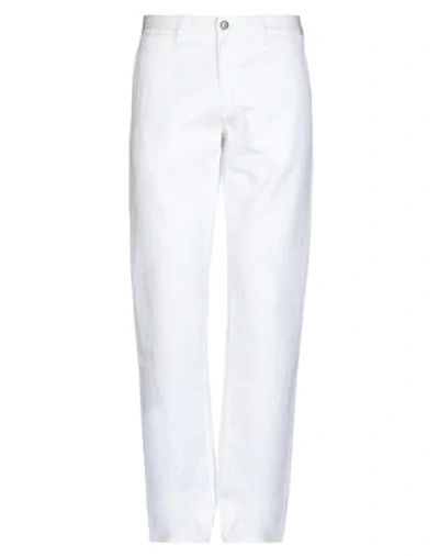 Shop Dirk Bikkembergs Pants In White