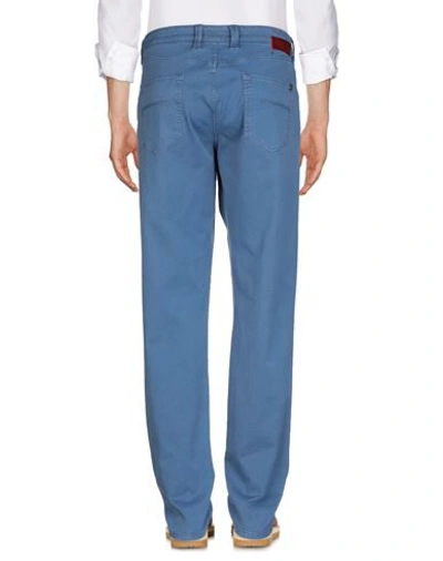 Shop Tramarossa Man Pants Slate Blue Size 29 Cotton, Elastane