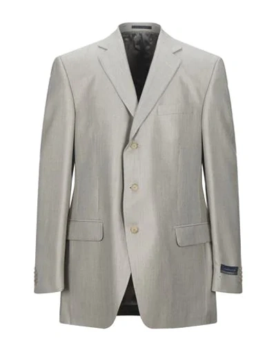 Shop Lubiam Suit Jackets In Ivory