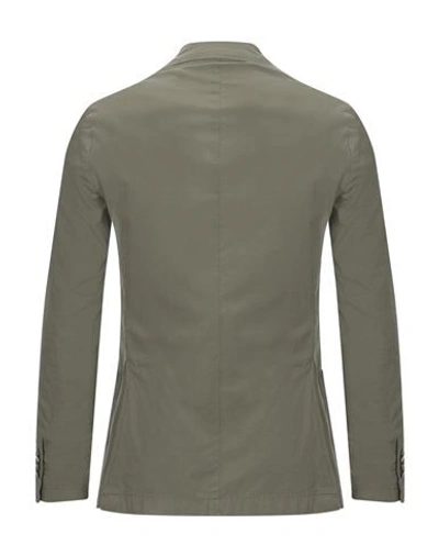 Cc Collection Corneliani Suit Jackets In Military Green